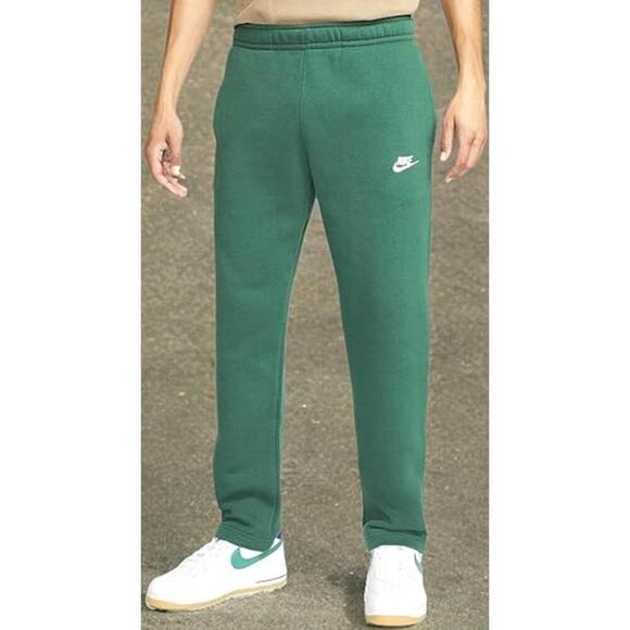 Nike Men's Green Sportswear Club Fleece Pull On Trouser Pants Size Small - Picture 2 of 10